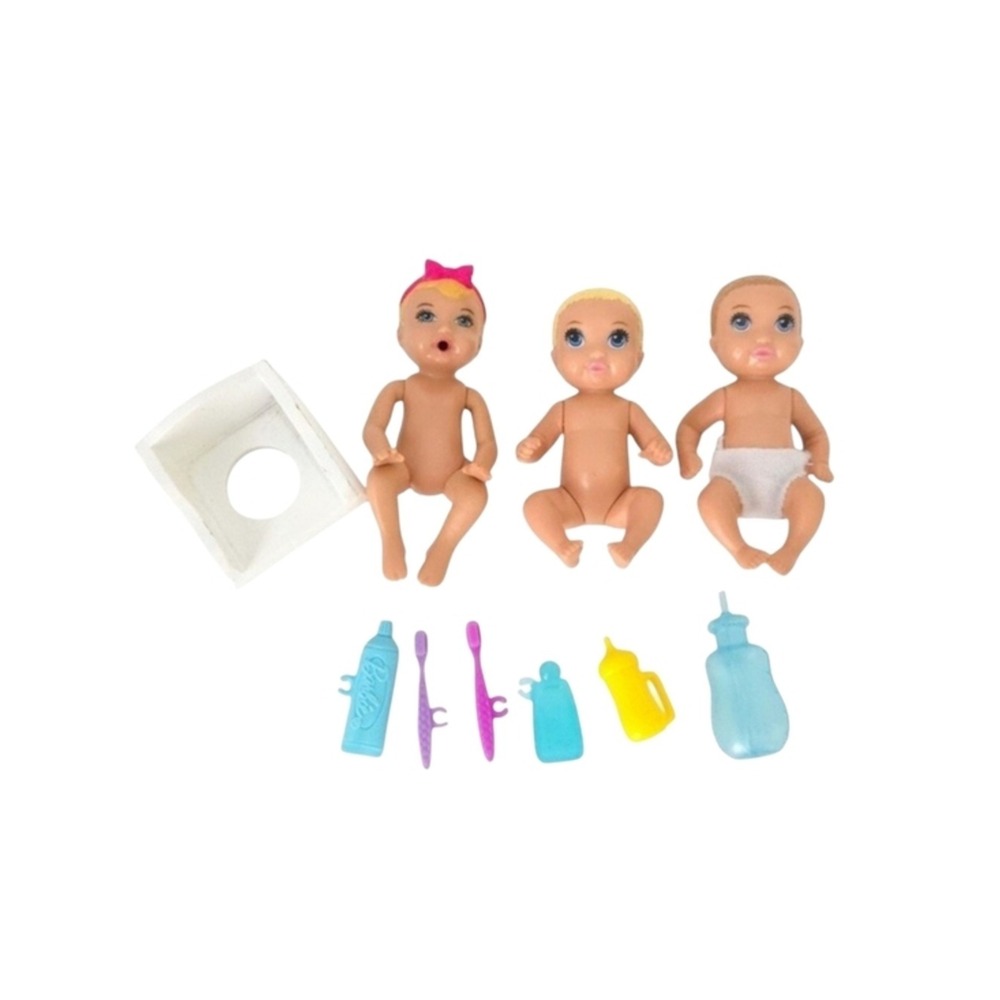 Barbie‎ Skipper Babysitters Baby Dolls (Set of 3)- First Tooth & Potty Training